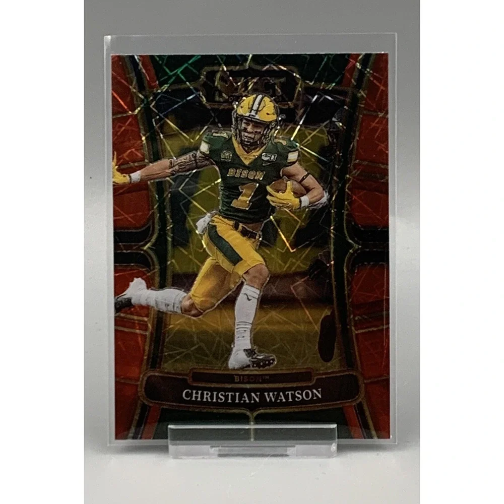 Christian Watson 2023 Select Draft Red Lazer Prizm‎ - North Dakota State
